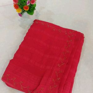 Beautiful satin silk saree