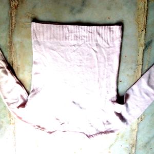 Light Pink Small Stretchable Sweatshirt For Girls