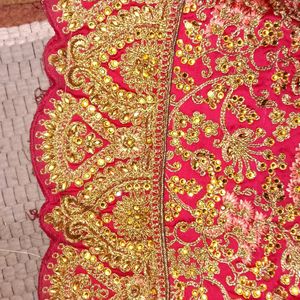 Bridal Lehanga With Blouse And Net Dupatta