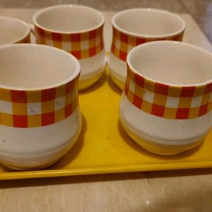 Tea Cups With Tray