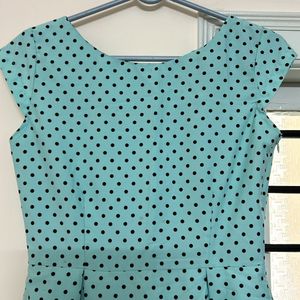 Cute Polka Dot Blue Dress