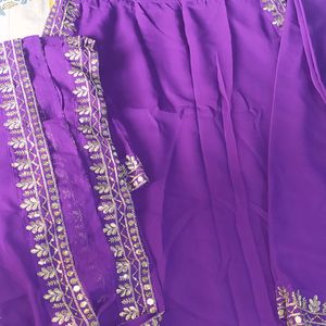 Kurta set with embroidery dupatta