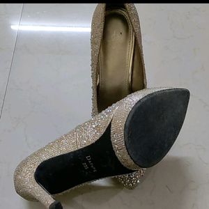 Rhinestones glitter heels