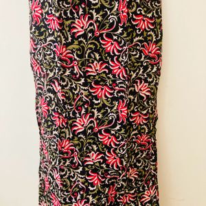 Bagru Print Black Kurti