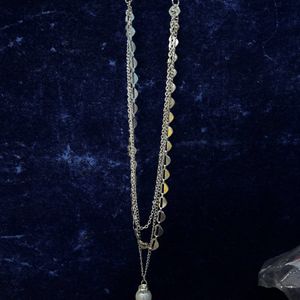 Three layer silver chain