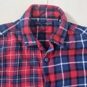 Checkered Red & Nevy Blue Shirt