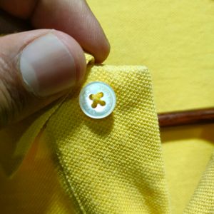 Bean Pole Yellow Polo T-Shirt