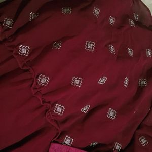 Burgundy Lehenga Choli