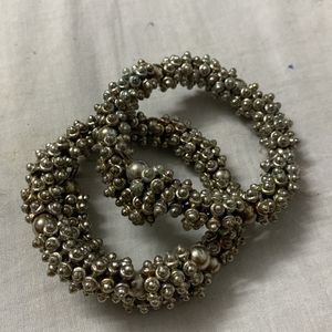 oxidised bangles / Bracelet (Silver)