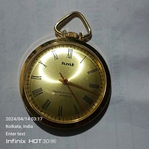 hmt Hand Winding Mechanical Pocket Watch