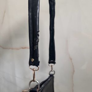 Black Baguette Bag