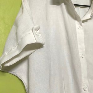 White Cotton New Shirt Women