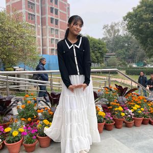 Cottagecore Pinterest Trendy White Long Skirt