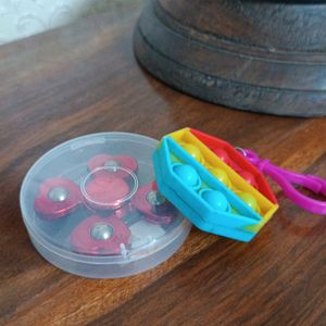 Cute Fidget Spinner With Pop It! ♡☆➹