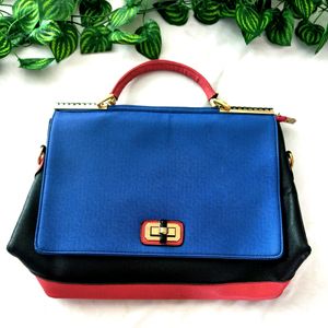 Blue Casual Handbag (Women's)