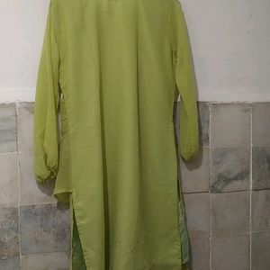 kurti like parrot green or florosent  colo