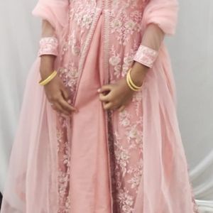 Ethnic Pink Gown