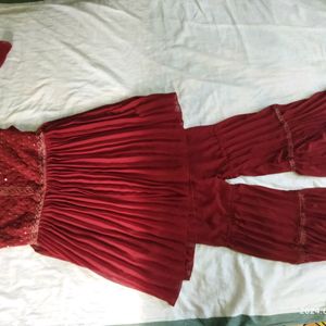 Maroon Sharara For Kids