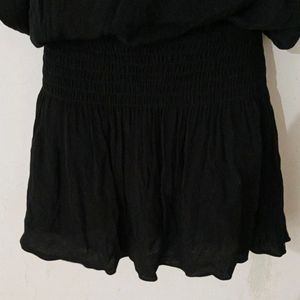 BLACK BAGGY DRESS