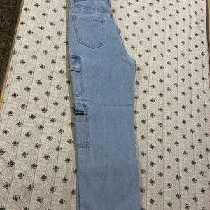 Brand New Wide Leg 2 Side Zip Cargo Jean for Women