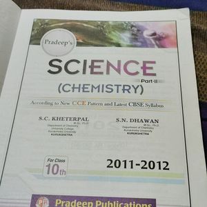 Pradeep's Chemistry Book For Class 10th