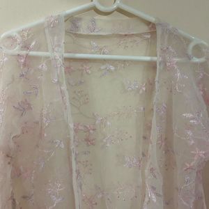 Kimono style Shrug pink