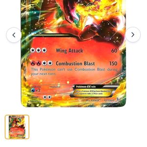 Original Charizard Ex Card Printing Year 2015