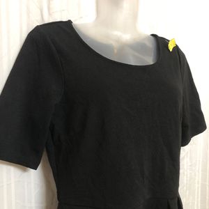 Dotti Black Short Sleeve Top