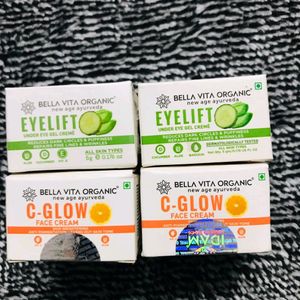 Bella Vita Organic Eyelift & C Glow Pack Of 4