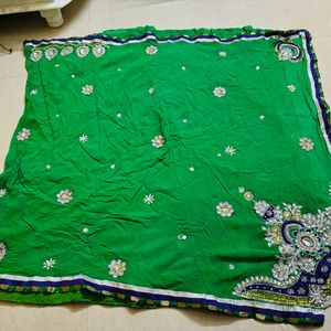 heavy stone worked saree