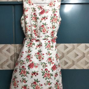 Beautiful Floral White Dress