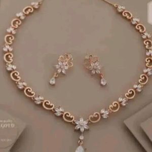 Rose gold Necklace Set