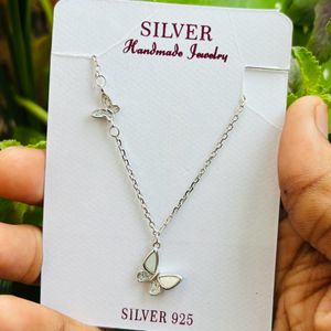 pure 925 silver chain wtih pendent