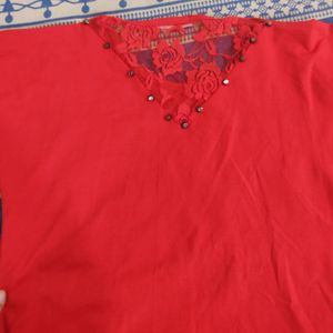 Red Full sleeve Tshirt