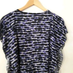 Women Navy Blue Printed Top