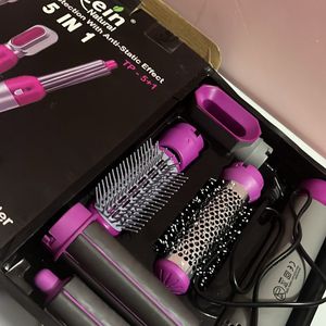 Ktein 5in1  Hair BlowDry Comb Straightening Brush