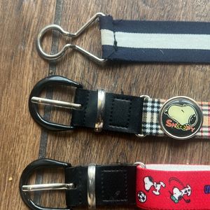 Set of 3 Unisex Belts Kids- Stretchable