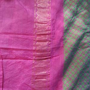 Pink Cotton Silk Saree