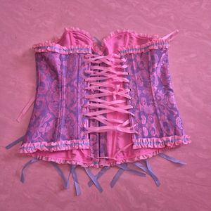 Brand New Pink Purple Coquette Corset (L-XL)