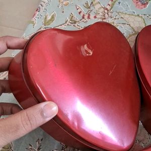 Tin Box Heart Shape