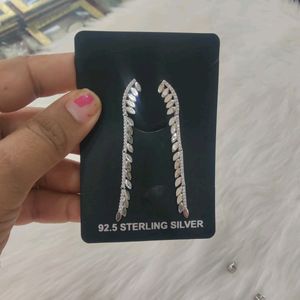 92.5 Sterling Silver Heavy Earings