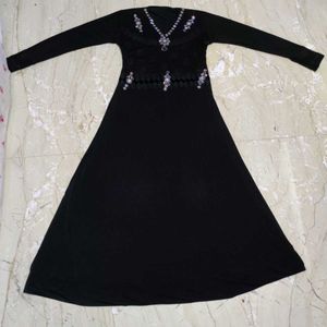 Black Abaya With Dupatta