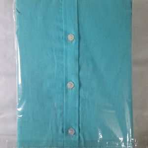 Men Formal Shirt Sky Blue Solid Color Offices Wear