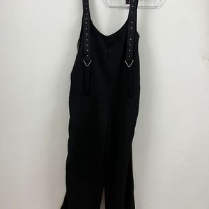 Black Designer Dungarees; In Good Condition