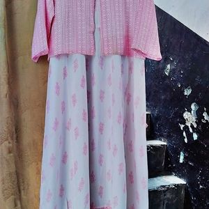 Girls Daily Wear Cotton Riyon Dress