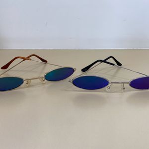 2 Unisex Multi-colour Sunglasses