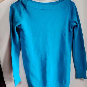 Women Blue Sweater