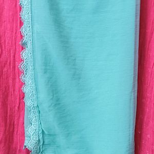 🛍️ Lace Bordered 🤩Pant Kurta Dupatta Set🛍️