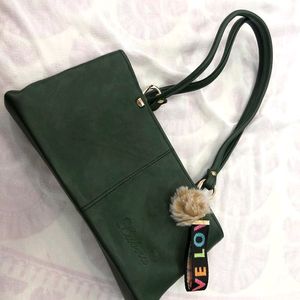 A Very Stylish Dark Green Handbag