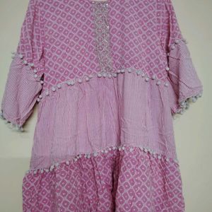 Pink Short Kurti